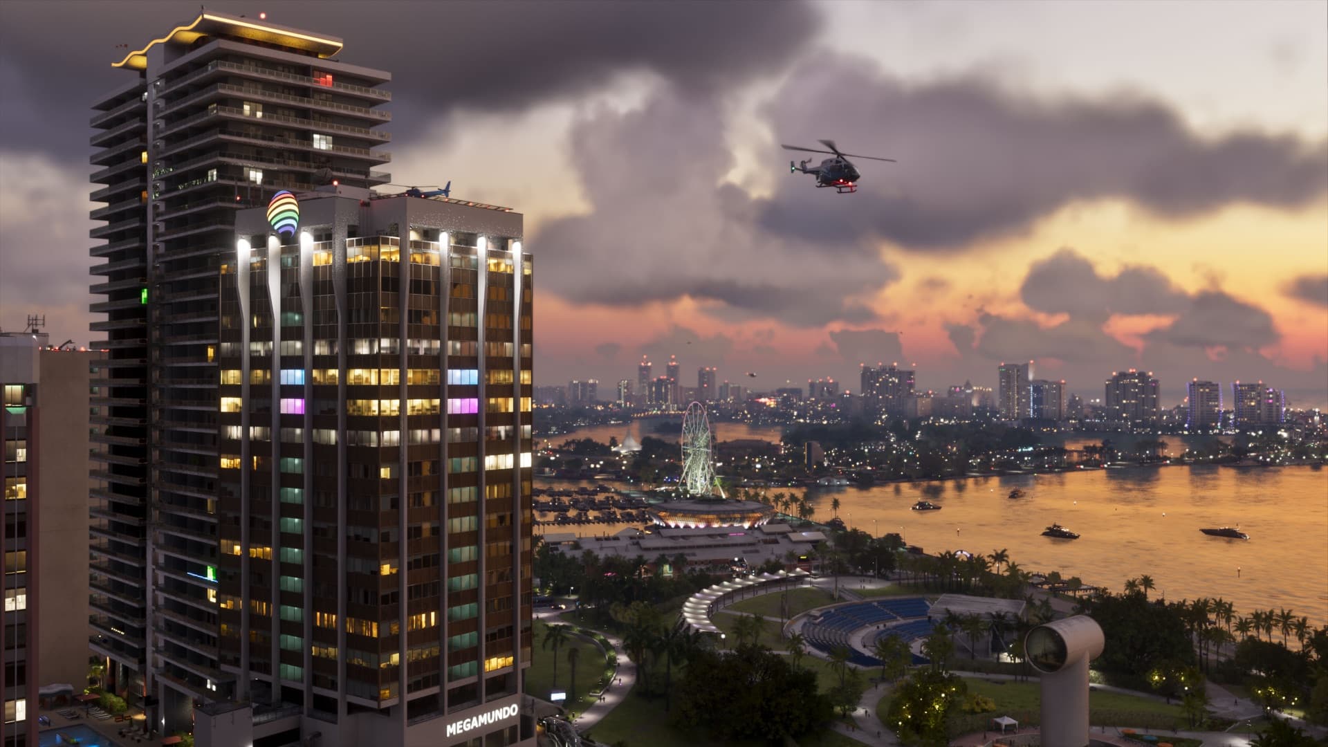 Official GTA VI screenshot of Vice City