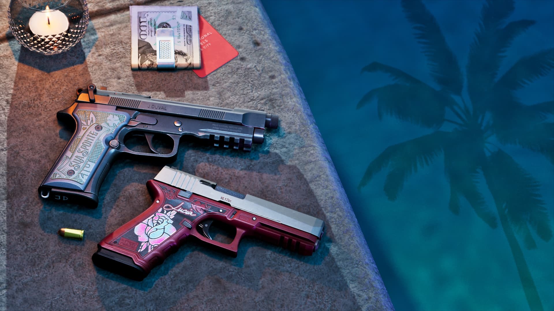 ULTIMATE EDITION WEAPON VARIANTS 01 — official GTA VI screenshot featuring Ultimate Edition content, published in Rockstar Games’ downloadable media library.